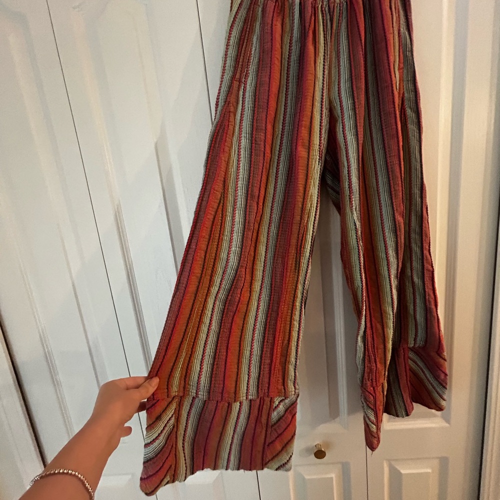 Free People Days End striped pants - Elastic Waist. Size XS - Picture 3 of 5